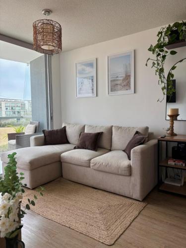 Posezení v ubytování DEPARTAMENTO DE PLAYA en San Bartolo