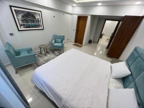 Χώρος καθιστικού στο AQZ Apartments
