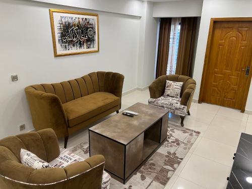 Χώρος καθιστικού στο AQZ Apartments