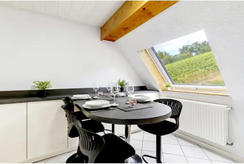 Posezení v ubytování Ferienwohnung Waldzauber