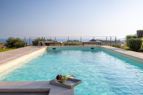 Πισίνα στο ή κοντά στο Villa Erakle a Luxury villa with amazing sunset view