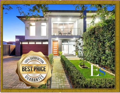 a best price sign in front of a house at Luxury on City Fringe in Klemzig By Elegant Stays in Campbelltown