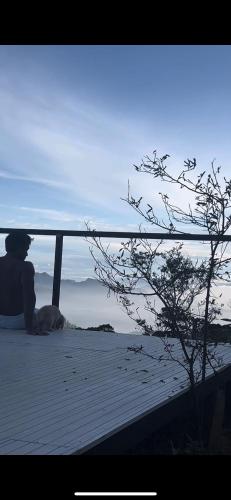 ゲストハウスの近くで見られる自然の景観