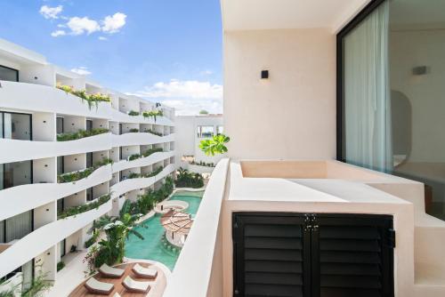 Μπαλκόνι ή βεράντα στο Guest INN Home - Elements Suites