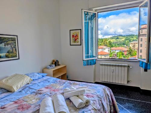 Postel nebo postele na pokoji v ubytování Le Colline