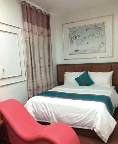 Ένα ή περισσότερα κρεβάτια σε δωμάτιο στο An Phú Hostel
