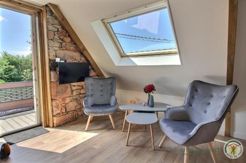 Μια τηλεόραση ή/και κέντρο ψυχαγωγίας στο Chambre de kergomar