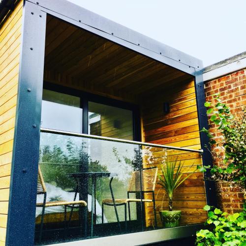 Un balcón o terraza de The Wee Cabin