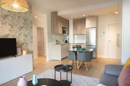 Kuchyň nebo kuchyňský kout v ubytování Central 18 - Homey Galicia