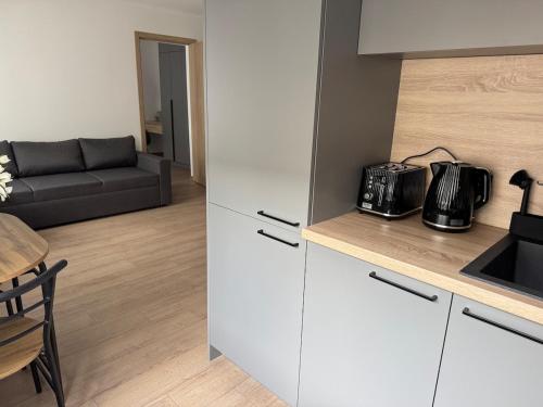 Η κουζίνα ή μικρή κουζίνα στο Comfy Center Apartment