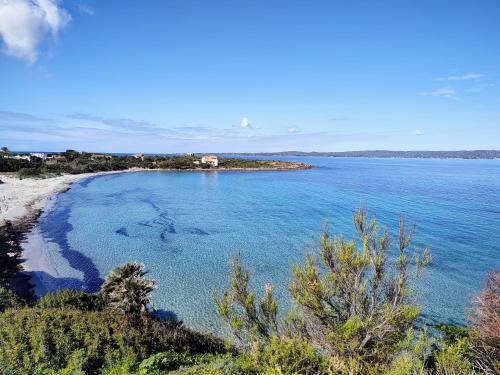 an island in the middle of a body of water at Enjoy The Sea in Calasetta