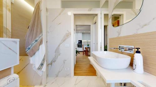 Η κουζίνα ή μικρή κουζίνα στο Perda bianca relais apartment