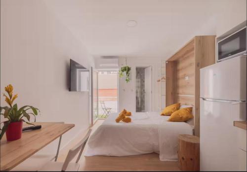 Postel nebo postele na pokoji v ubytování wood 4