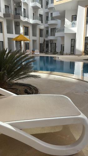 Bazén v ubytování Aqva infinity resort c102 nebo v jeho okolí