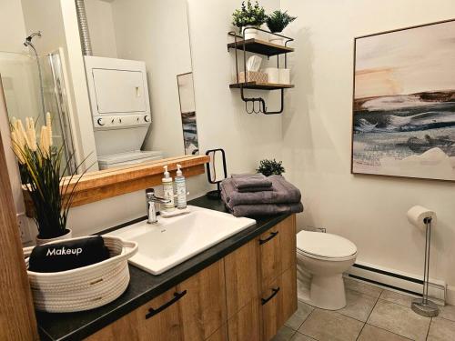 Koupelna v ubytování PRESTIGE Downtown with Free Indoor Parking