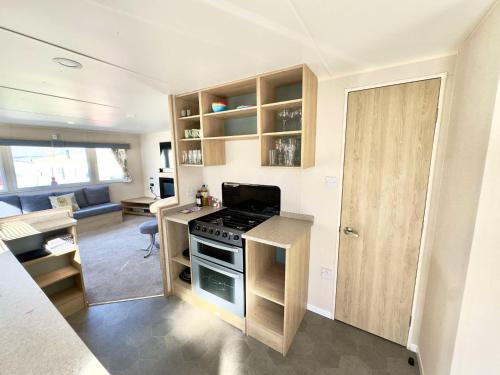 Kuchyň nebo kuchyňský kout v ubytování Haven Caravan