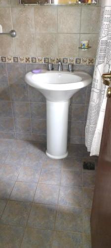 Et badeværelse på Casa Chacras de Coria