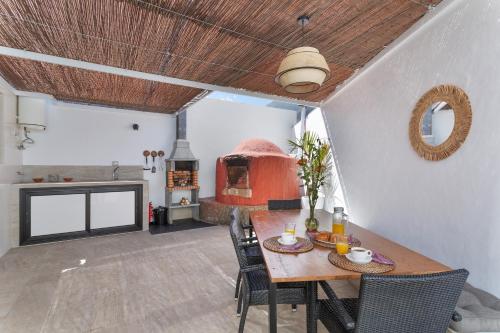Dapur atau dapur kecil di Rincón de la Fontana