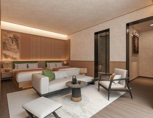 Χώρος καθιστικού στο Happy Dragon Courtyard- Newly renovated with French Windows, Near Tian'AnMen Forbidden City,Lama Temple and Heaven Temple, 3minutes walk from Subway,Fluent English speaking with tourist sights tickets service ,Free coffee &laundry Service