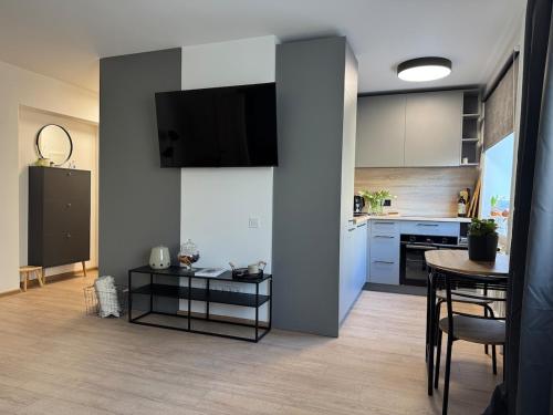 Η κουζίνα ή μικρή κουζίνα στο Comfy Center Apartment