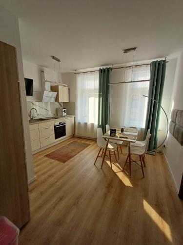 Kuchyň nebo kuchyňský kout v ubytování Haus Gera