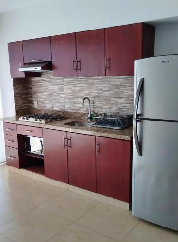 Dapur atau dapur kecil di Residencial HPC