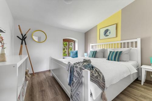 Postel nebo postele na pokoji v ubytování Ferienwohnung Hohe Luft OG