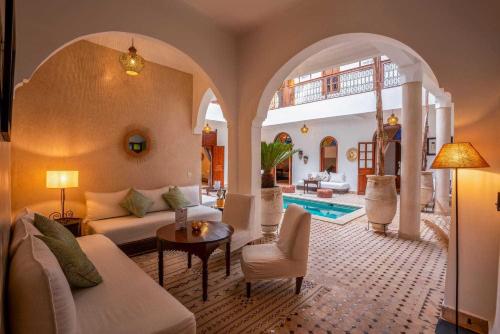 Et sittehjørne på Riad Adika & Spa