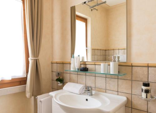 Koupelna v ubytování Residence La Berna