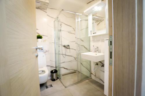 Koupelna v ubytování Apartman NN