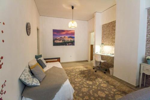 Posezení v ubytování Stylish apt in Athens center