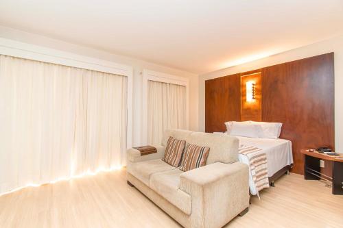 Postel nebo postele na pokoji v ubytování Lake Side Hotel em Brasília 87382