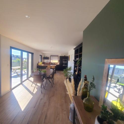 Dapur atau dapur kecil di Comme à la maison ! 4 chambres, vue mer