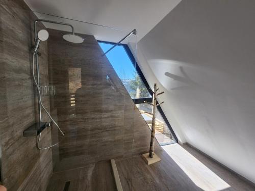 Koupelna v ubytování Black Roof