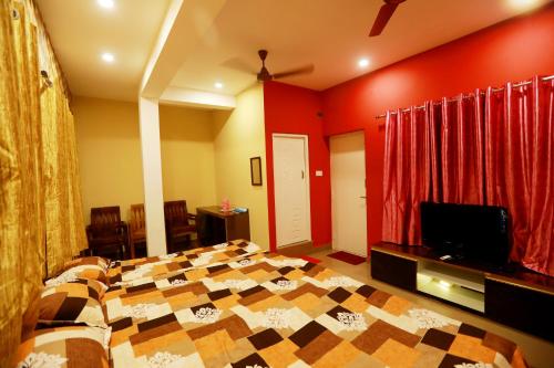 Katil atau katil-katil dalam bilik di VILLAGE PARK ecr