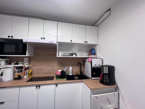 Kuchyň nebo kuchyňský kout v ubytování Travelcircle hostel