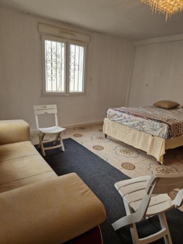 Postel nebo postele na pokoji v ubytování Studio nefza