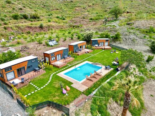 Bazén v ubytování Kaktüs tiny house nebo v jeho okolí