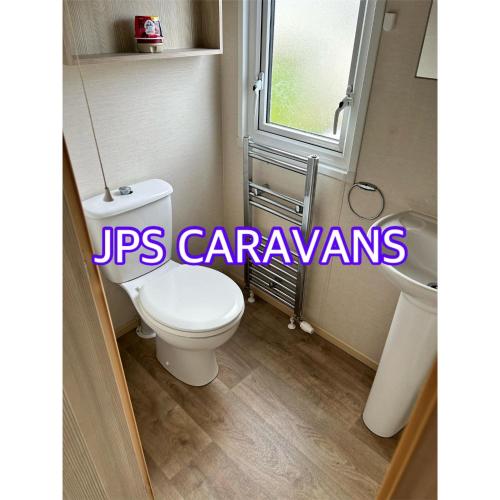 Koupelna v ubytování Petes caravan