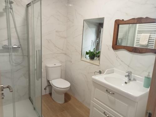 Kúpeľňa v ubytovaní A casa do lajueiro