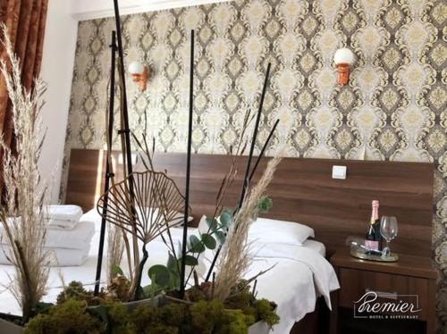 Postel nebo postele na pokoji v ubytování Hotel Premier Botosani