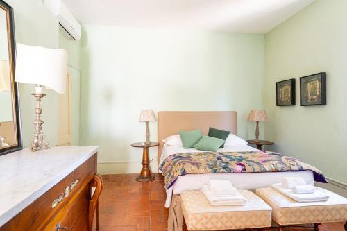 Ένα ή περισσότερα κρεβάτια σε δωμάτιο στο Villa Barilli