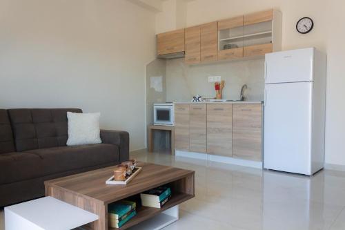 Kuchyň nebo kuchyňský kout v ubytování Golden sand apartment B