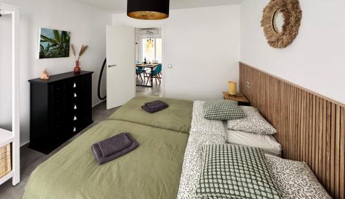 Postel nebo postele na pokoji v ubytování Sant Vicent 10 Old Town apt