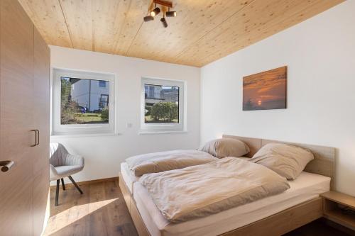 Postel nebo postele na pokoji v ubytování Ferienhof Rörig-Plenz