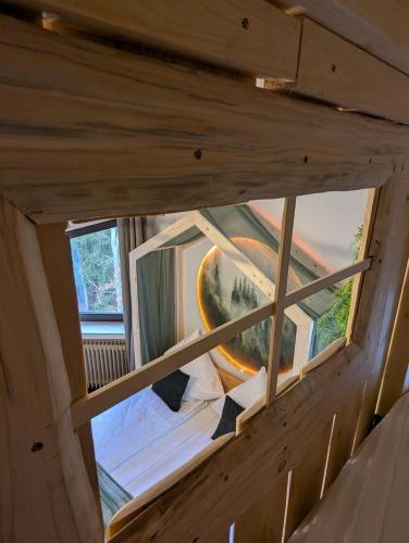 Balkón nebo terasa v ubytování Baumhaus Suite