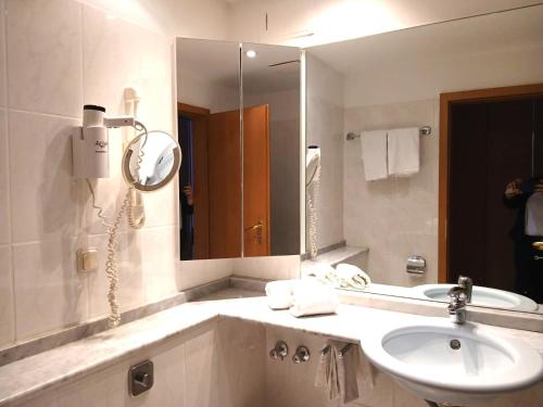 Koupelna v ubytování Hotel Hahnenkleer Hof