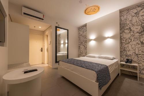 Ένα ή περισσότερα κρεβάτια σε δωμάτιο στο Hotel Nacional Inn Alagoinhas