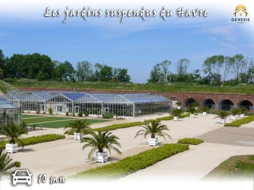 Κήπος έξω από το Cocon Perret aux Plages du Havre