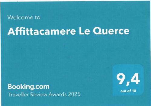 a sign that reads welcome to att healthcare le queue at Affittacamere Le Querce in Teggiano